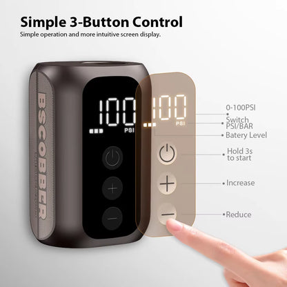 AirVolt Pocket 7.0™ – Inteligentna Mini Pompka Bezprzewodowa 7 Bar